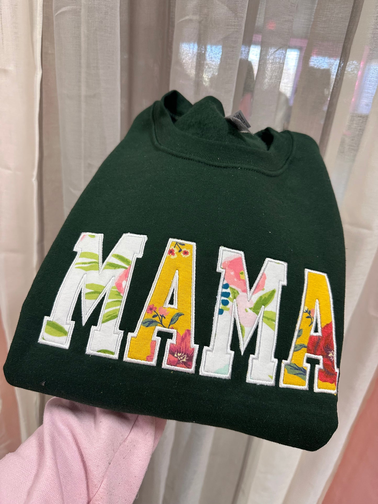 Mama Custom Sleeper/Onsie Appliqué Crewneck