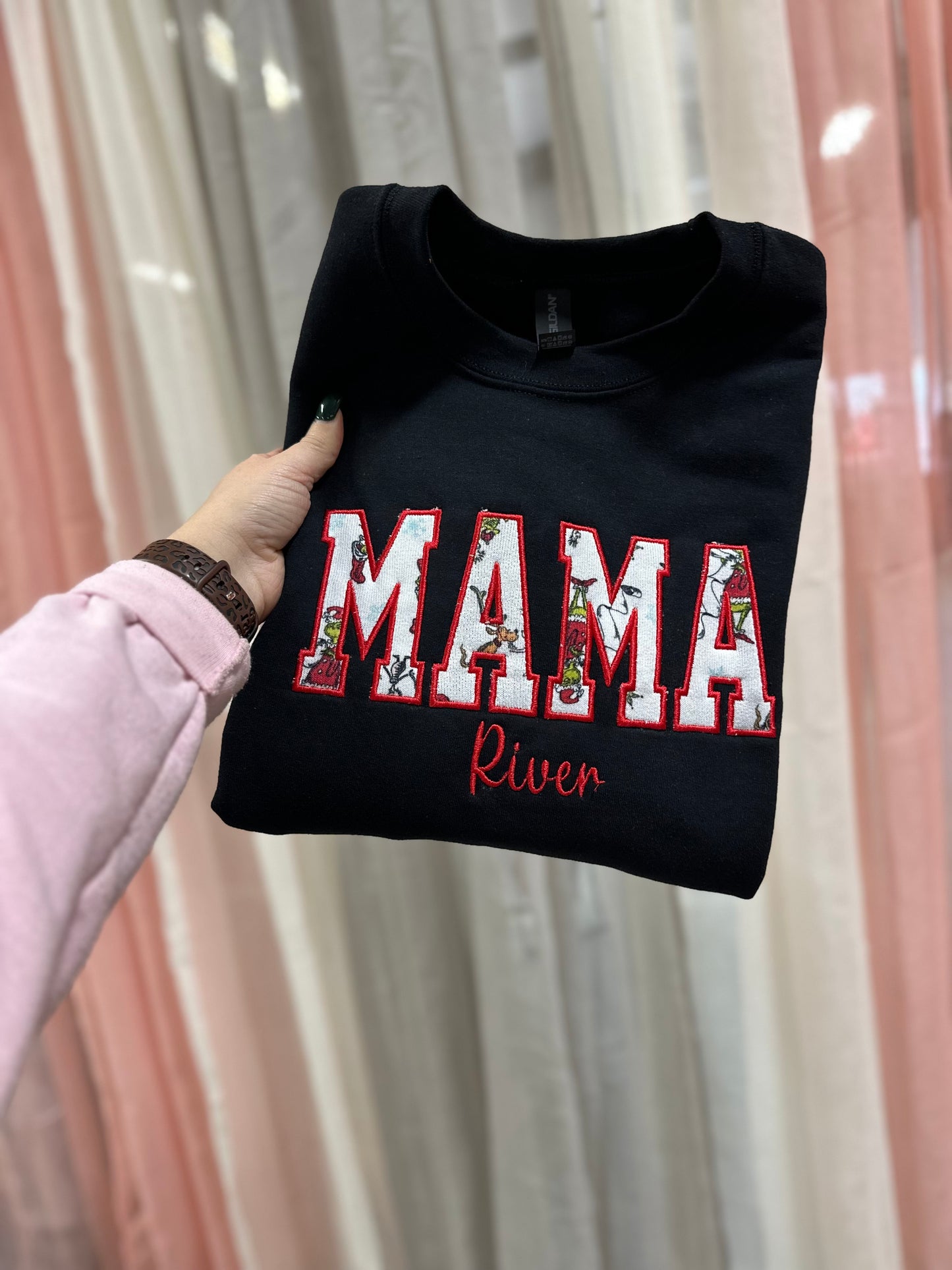 Mama Custom Sleeper/Onsie Appliqué Crewneck