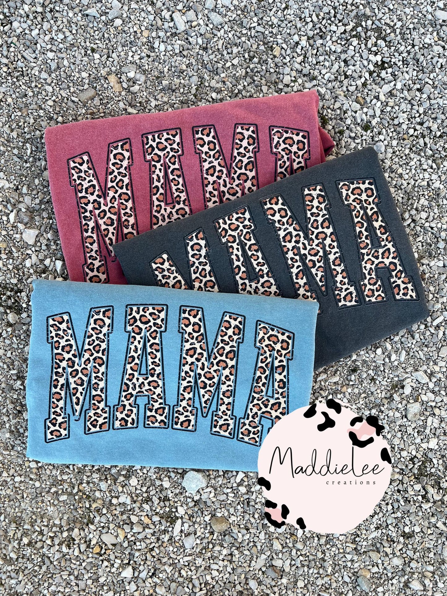 Varsity Leopard Mama Tee