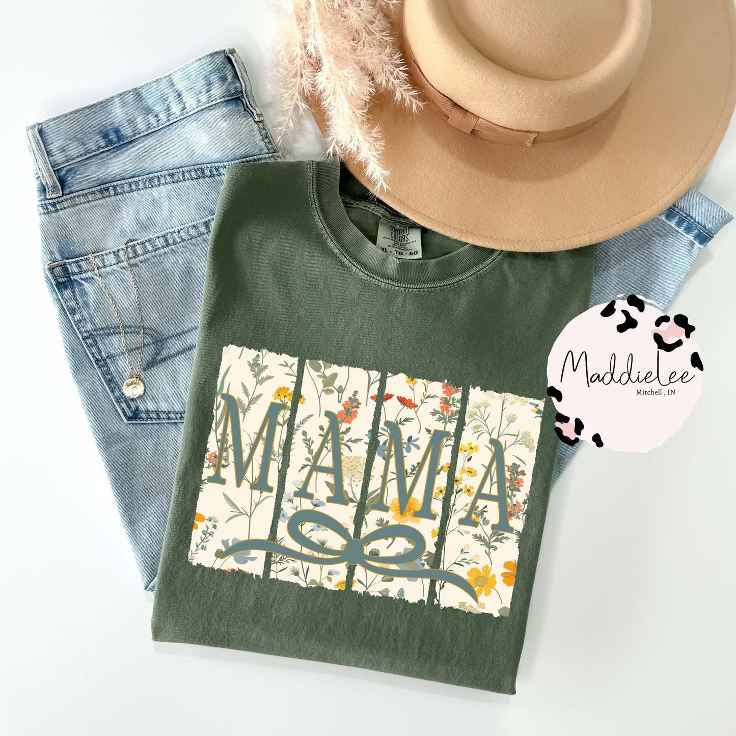 Mama Vintage Floral CC Tee