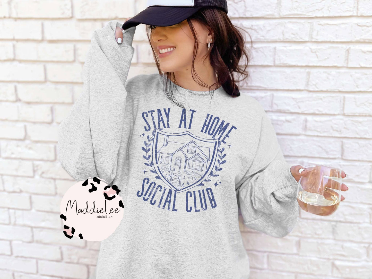 Stay at Home Social Club TEE/CREW