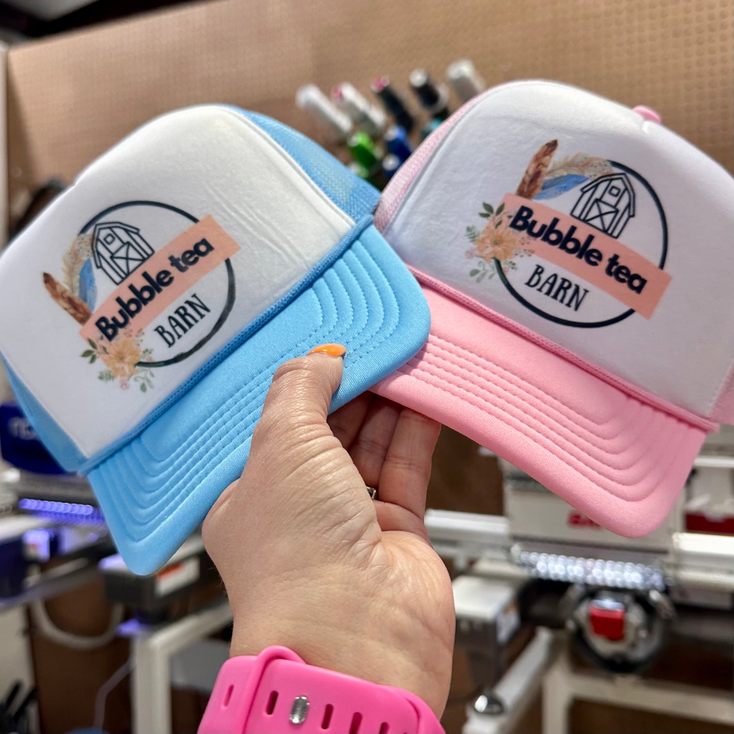 Bubble Tea Barn Trucker Hats