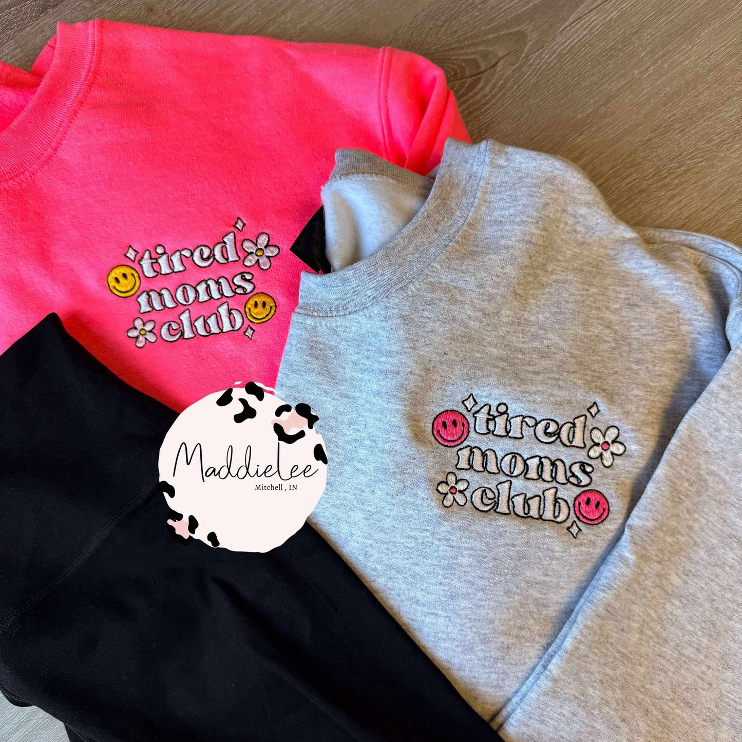 Tired Moms MAMA Club EMB. Crewneck