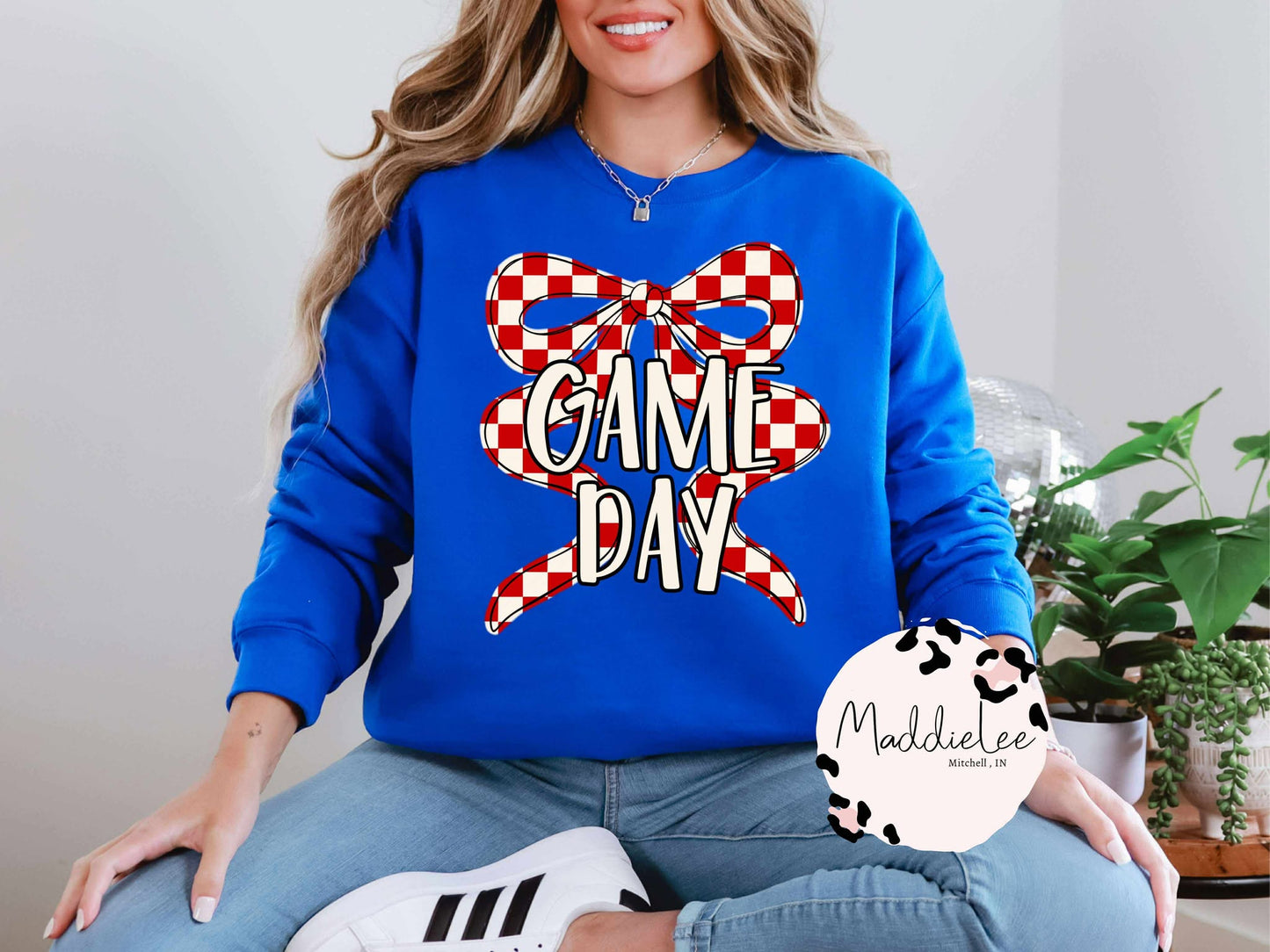 GAME DAY Coquette Bow Tee/Crewneck
