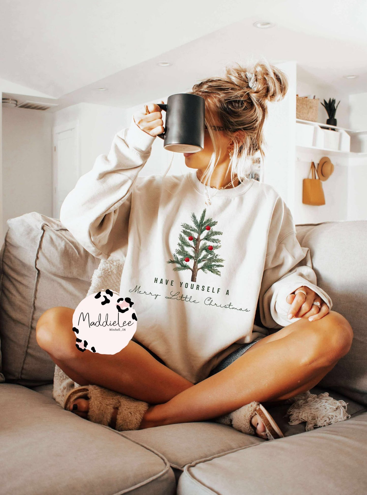 Simple Merry Little Christmas Tee - Crew