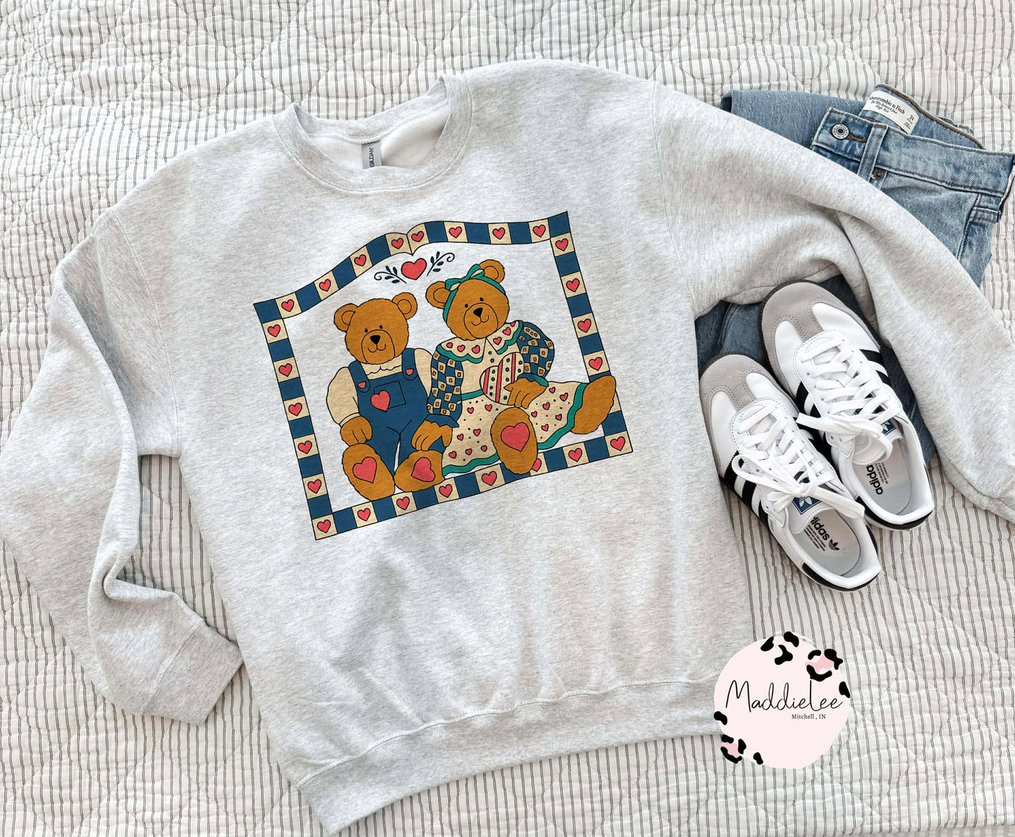 Grandma's Thrifted Bear Tee - Crew