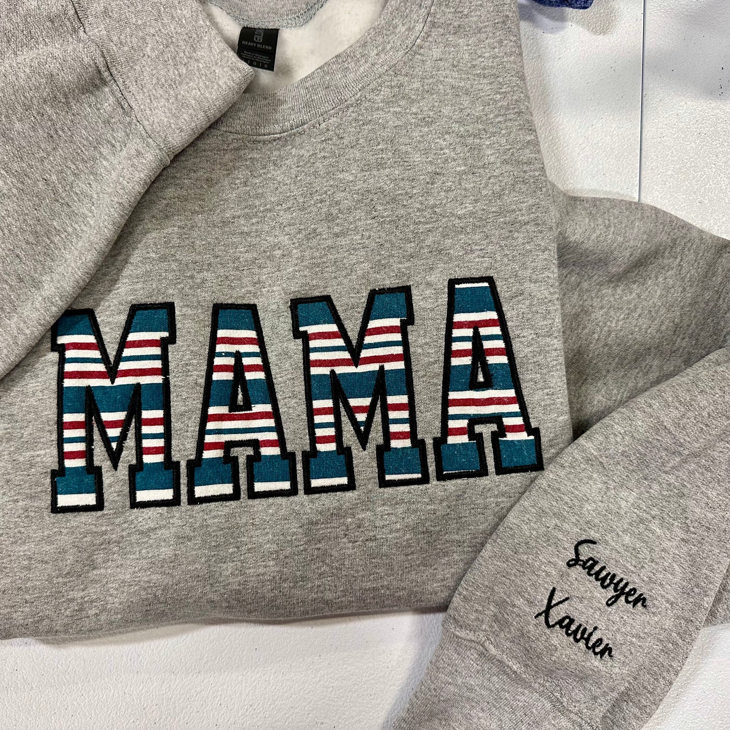 Mama Custom Sleeper/Onsie Appliqué Crewneck