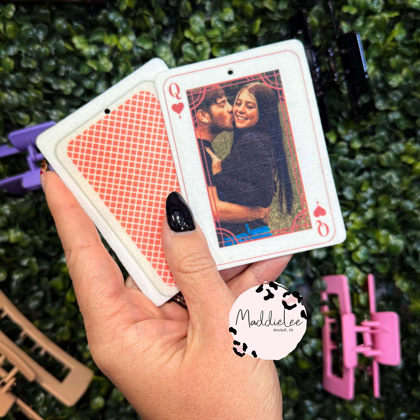 Playing Card Car Charm/Keychain