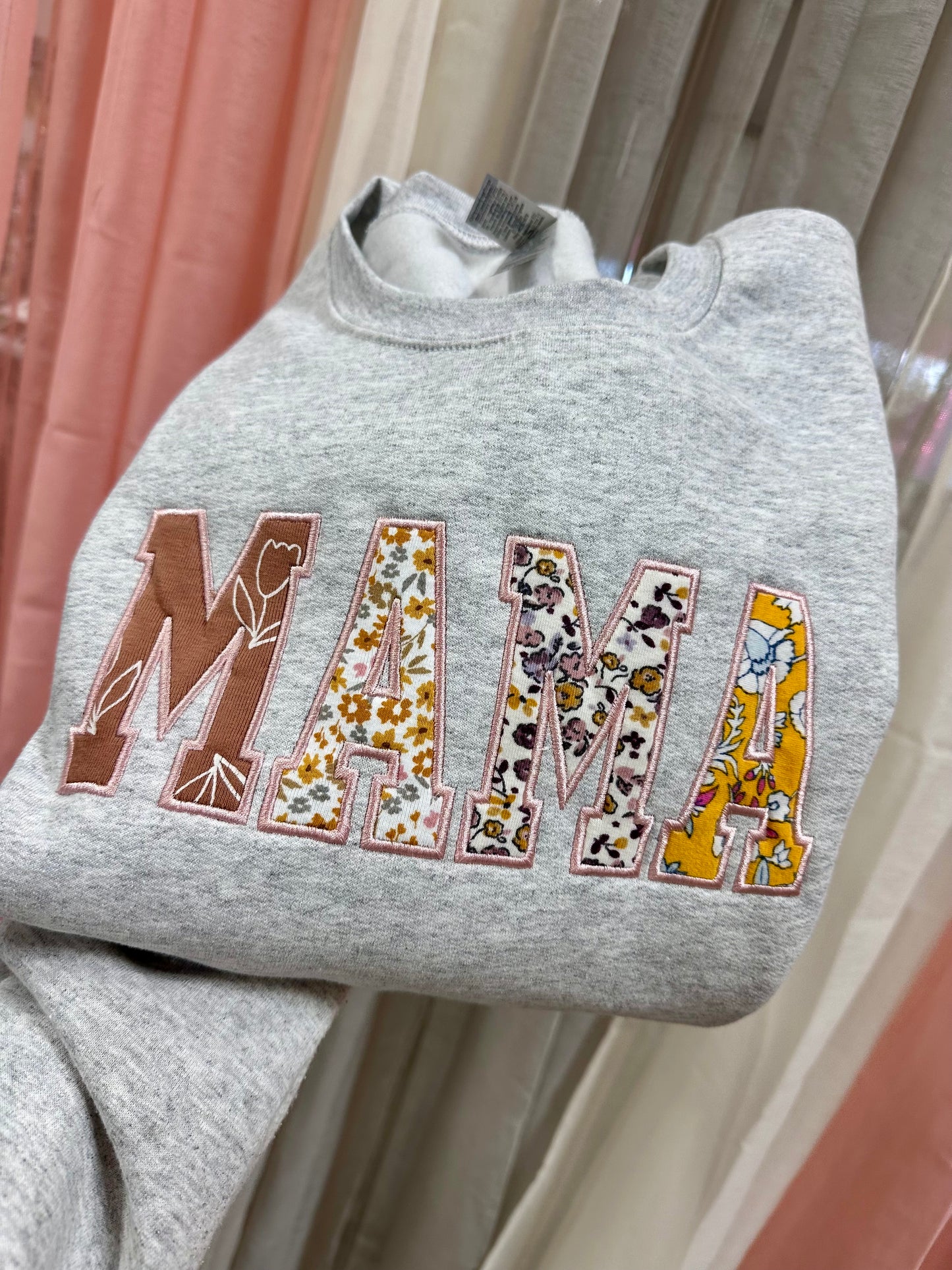 Mama Custom Sleeper/Onsie Appliqué Crewneck