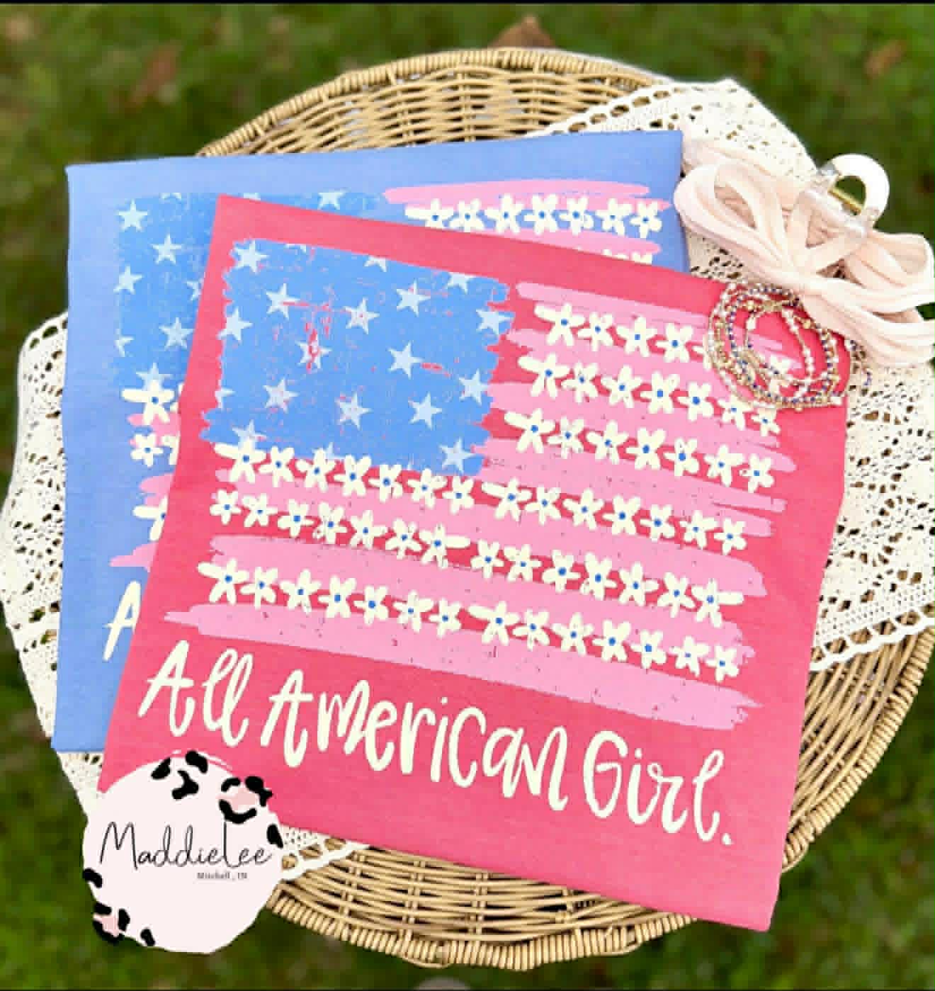 Floral Flag 1776 Tee