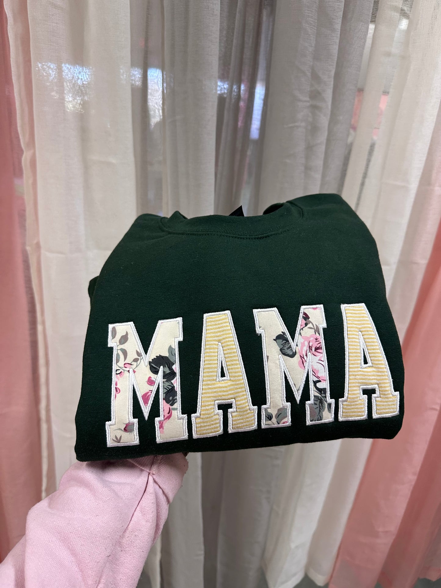 Mama Custom Sleeper/Onsie Appliqué Crewneck
