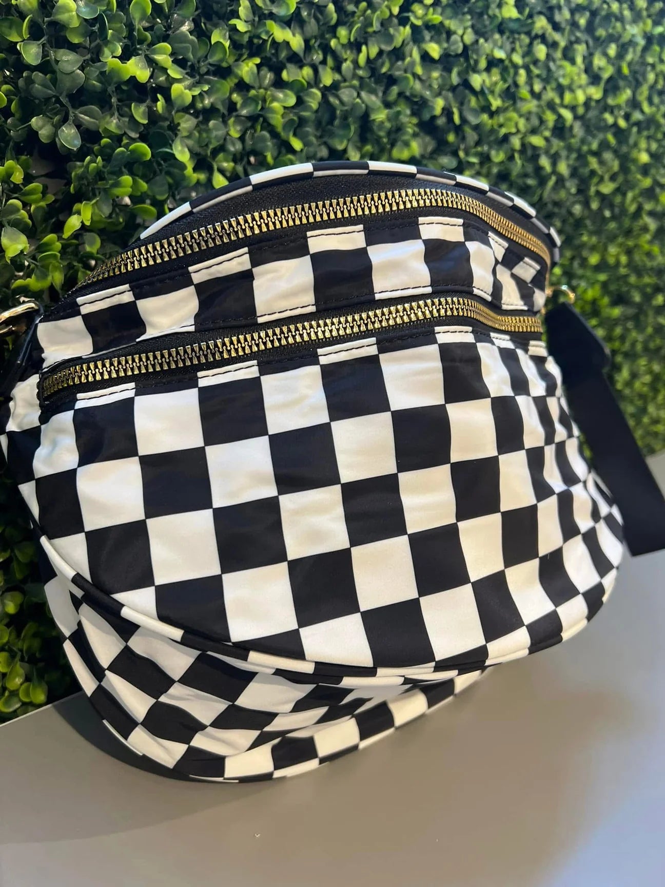 Viral Checkered Bum Bag