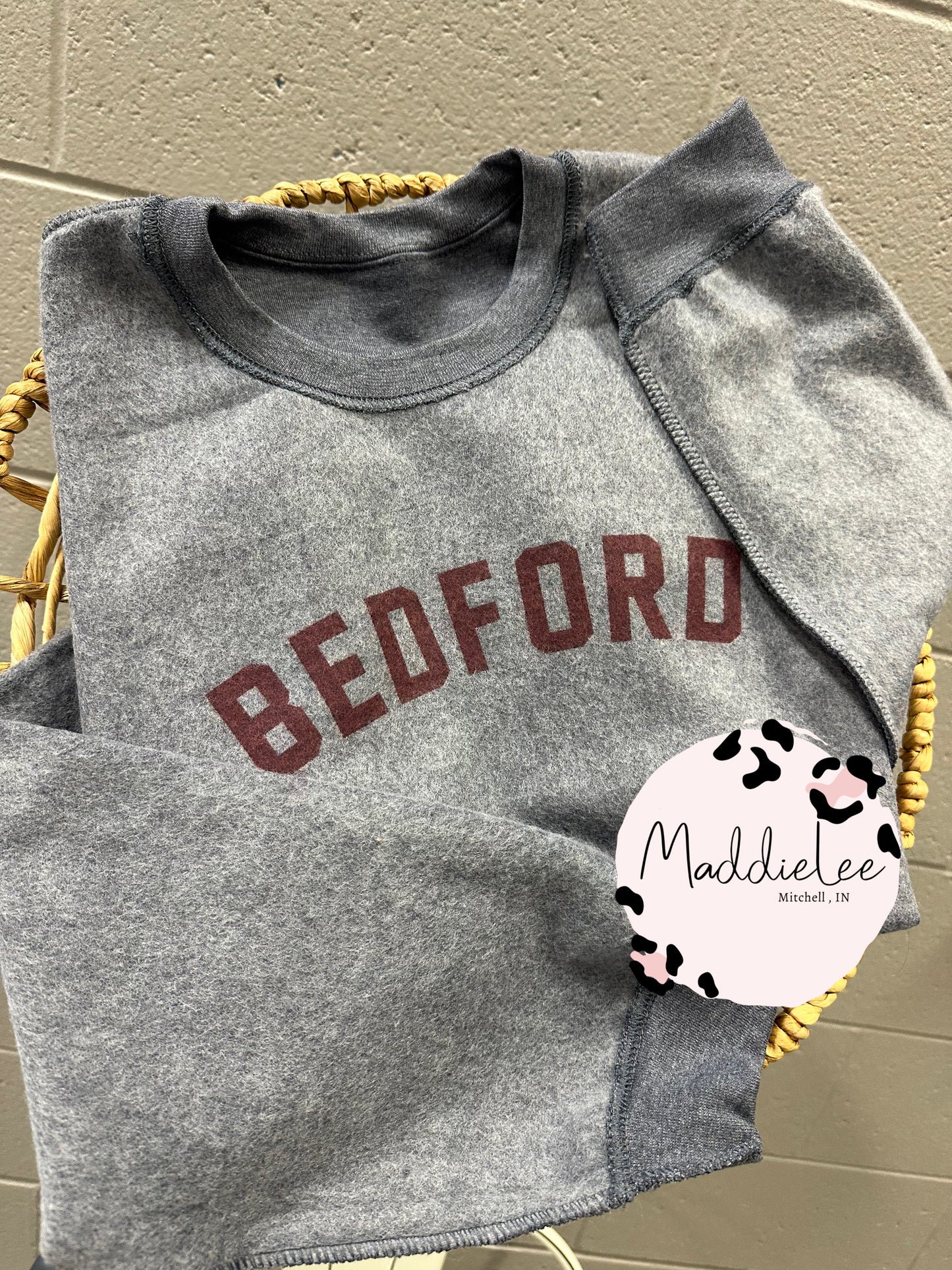 Inside Out Bedford Crewneck