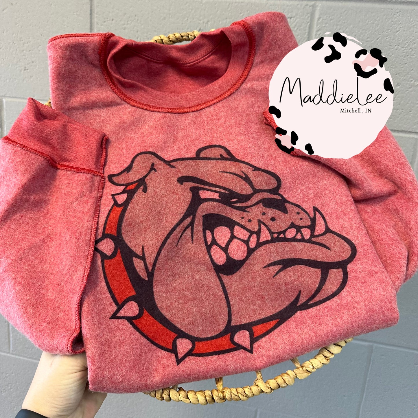 Inside Out Bulldog Crewneck