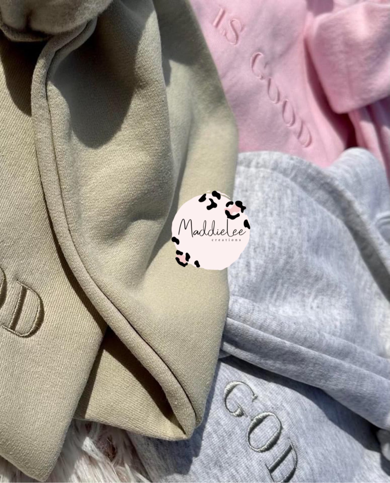 God is Good Embroidered Crewneck