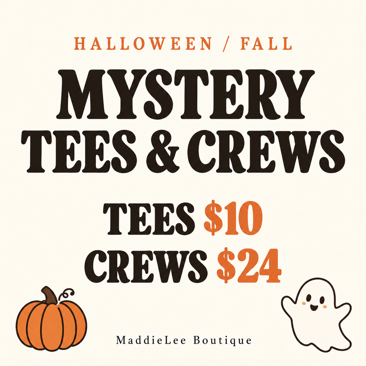 Fall/Halloween Mystery Tees/Crews
