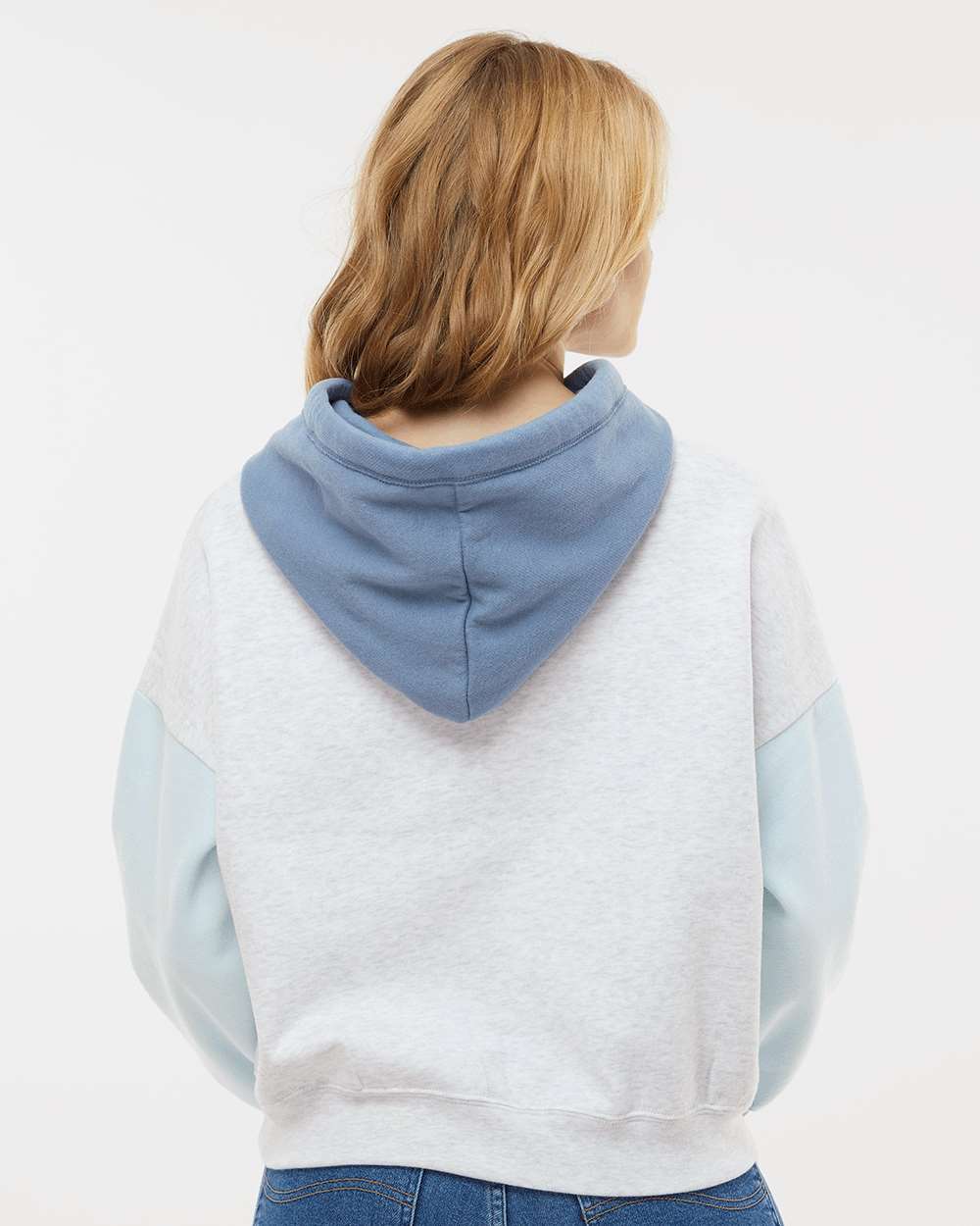 Colorblocked Cropped Hoodies