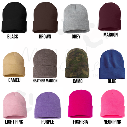 CUSTOM NAME BEANIES