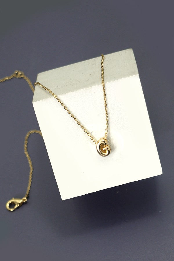 Initial Bubble Mini Necklace