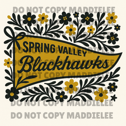 Floral School Spirit Tee - Crew