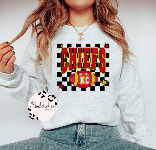 Checkered K Tee/Crewneck