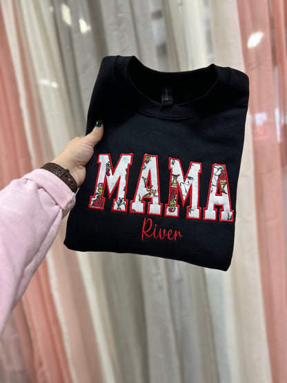 Mama Custom Sleeper/Onsie Appliqué Crewneck