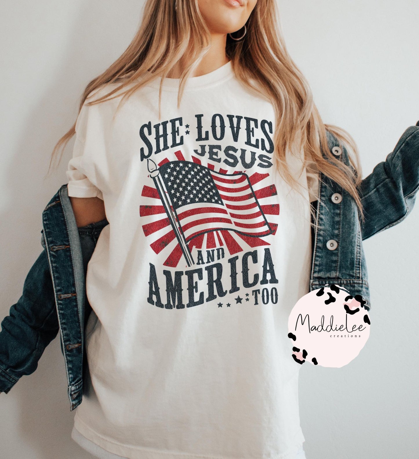 Loves Jesus and America Tee