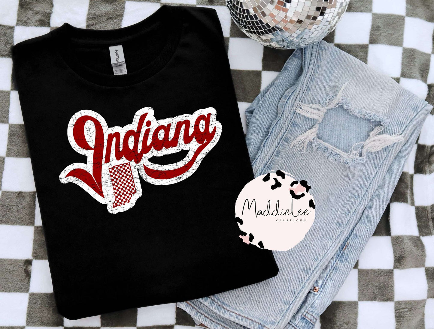 Red Retro Indiana Tee