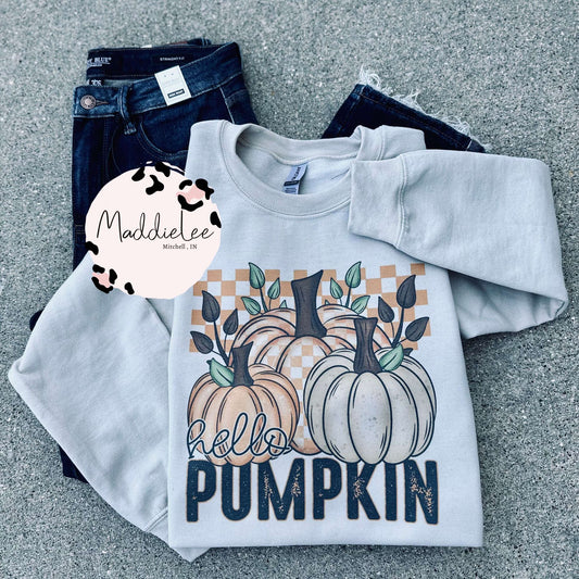 Hello Pumpkin Tee/Crew