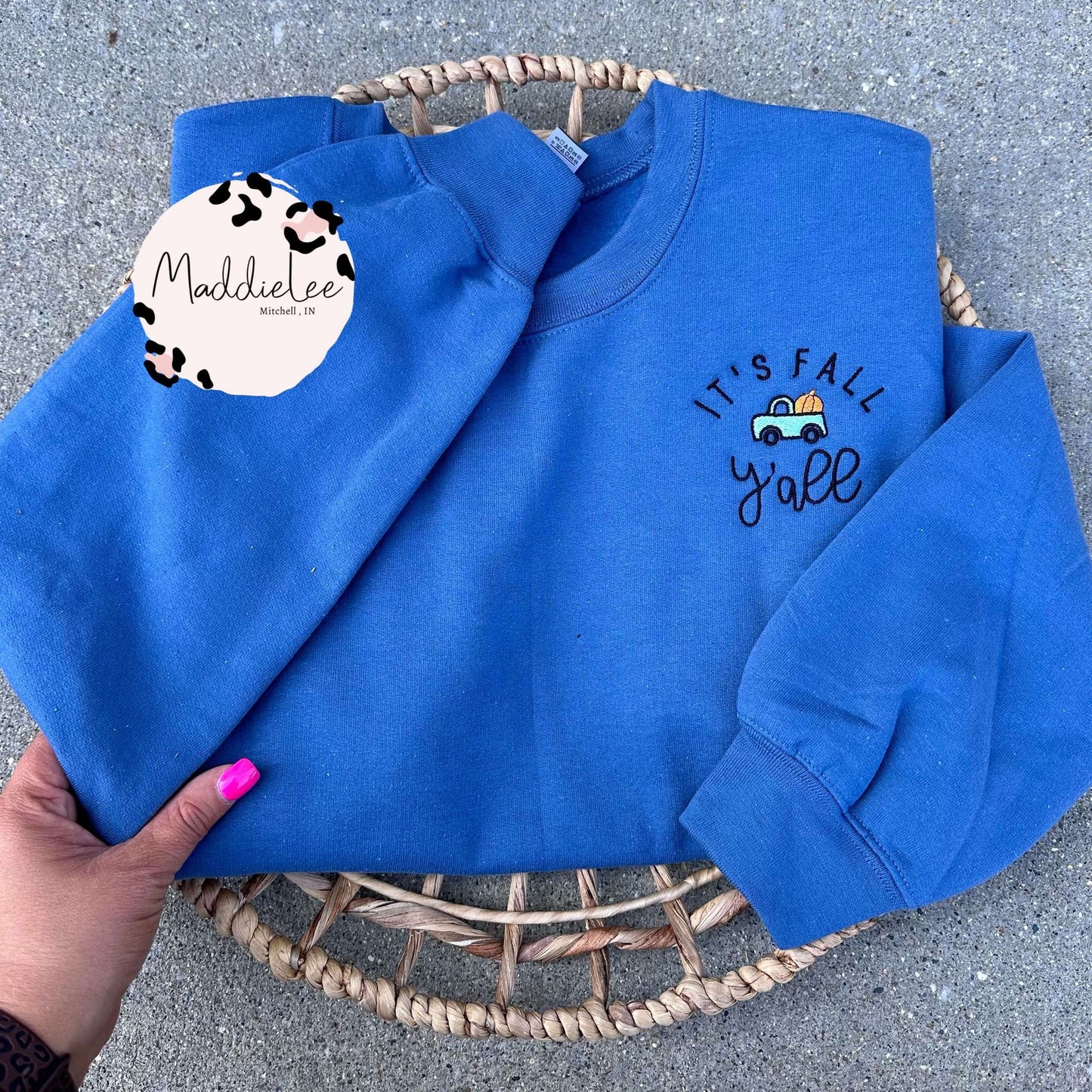 It's Fall Y'all Embroidered Crewneck