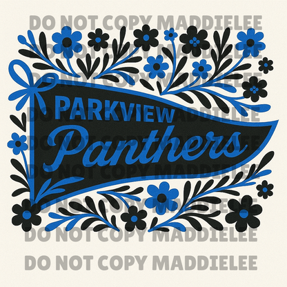 Floral School Spirit Tee - Crew