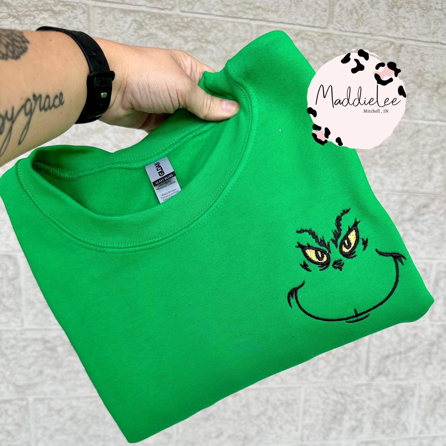 Green Gobblin Embriodery Tee/Crew