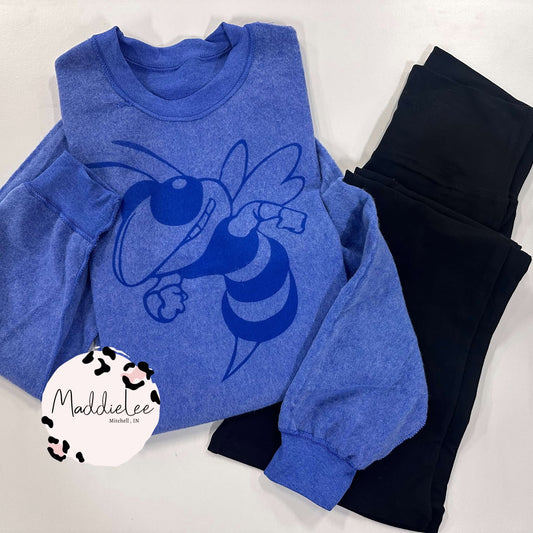 Inside Out BlueJacket Crewneck