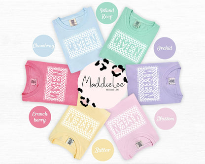 Checkered Amen CC Tee