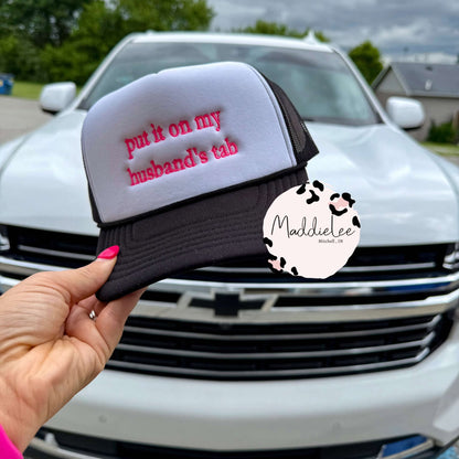 Husband's Tab Emb. Foam Hat