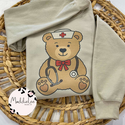 Bear Nurse Tee/Crewneck