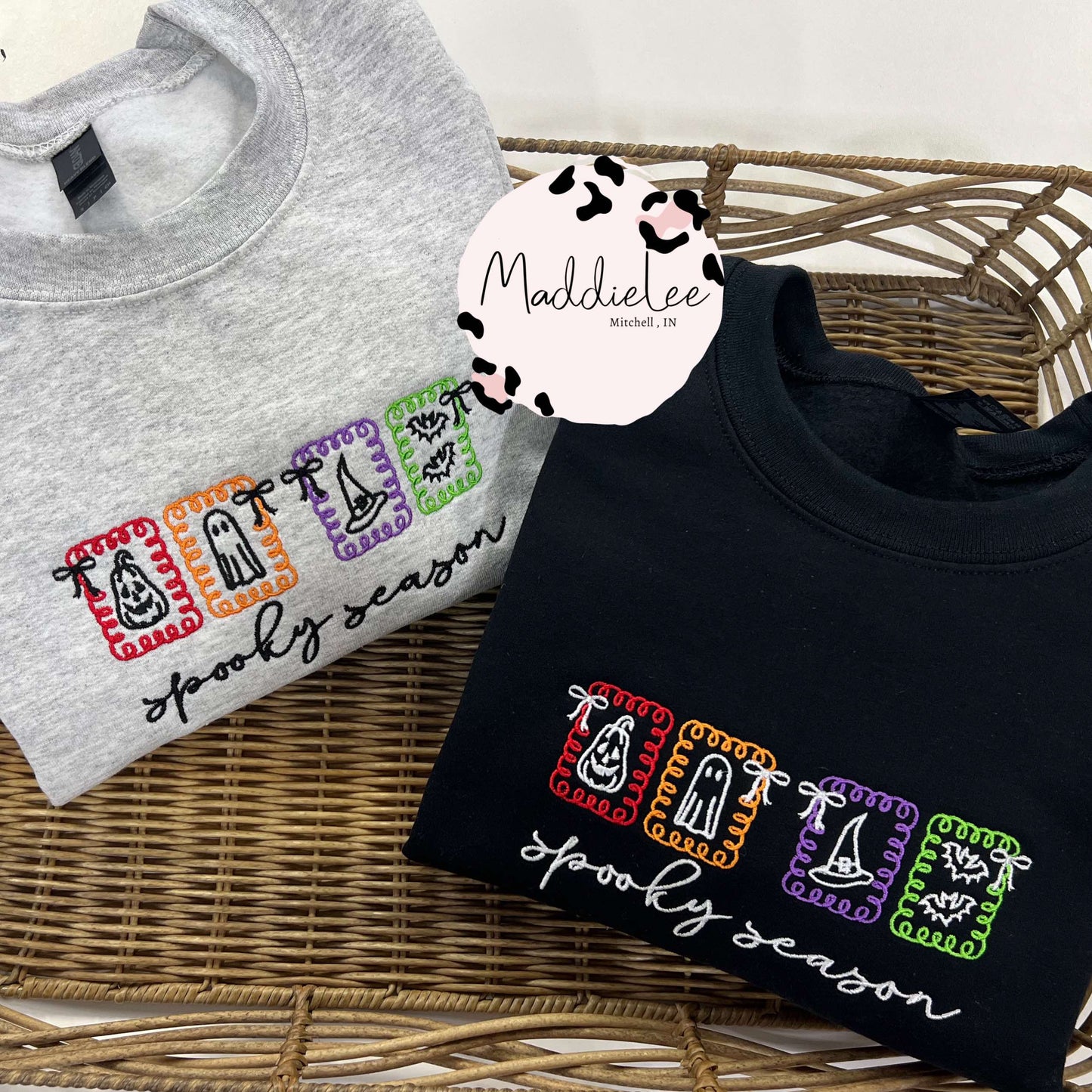 Spooky Frame EMB. Crewneck