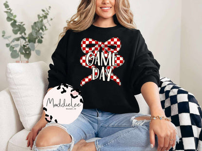 GAME DAY Coquette Bow Tee/Crewneck