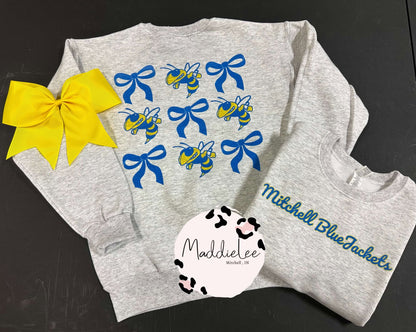 School Spirit Coquette Mascot Tee/Crew