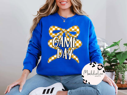 GAME DAY Coquette Bow Tee/Crewneck