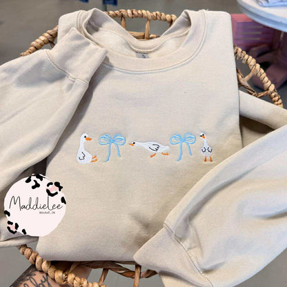 Coquette Goose EMB. Crewneck