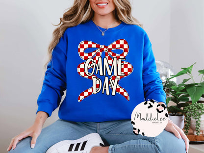 GAME DAY Coquette Bow Tee/Crewneck