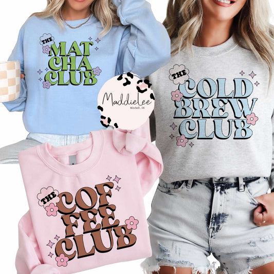 Coffee Monday Club Tee/Crew