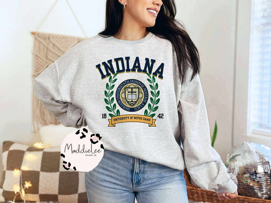 Navy Indiana Tee - Crew