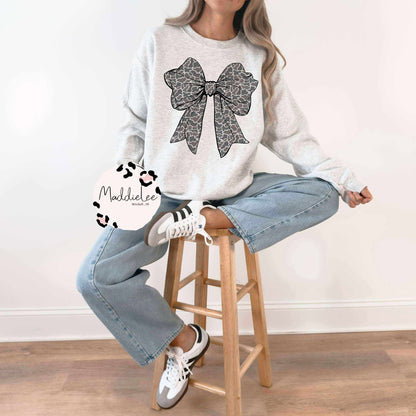 Coquette Bow Print Tee - Crew