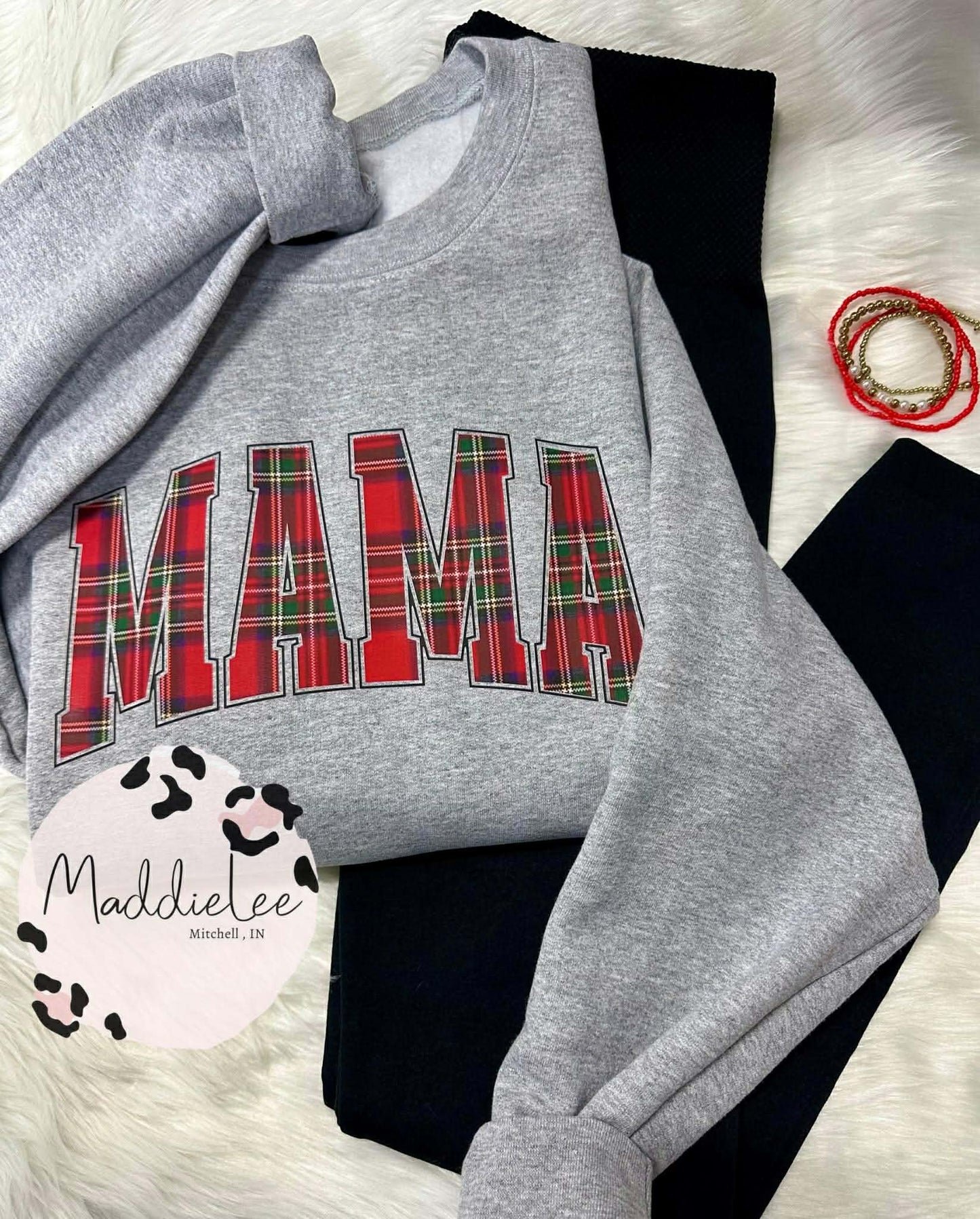 Plaid Custom Christmas Crewneck