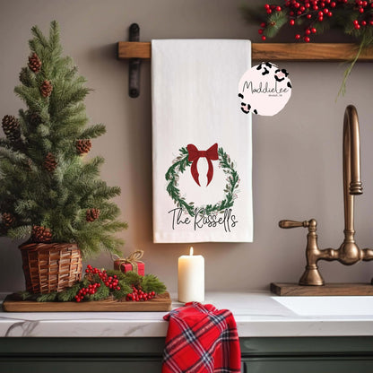 Custom Christmas Holiday Tea Towels