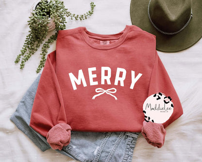 Simple Merry Comfort Color Tee - Crew