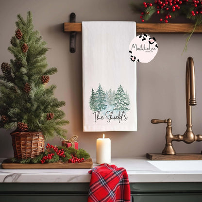 Custom Christmas Holiday Tea Towels