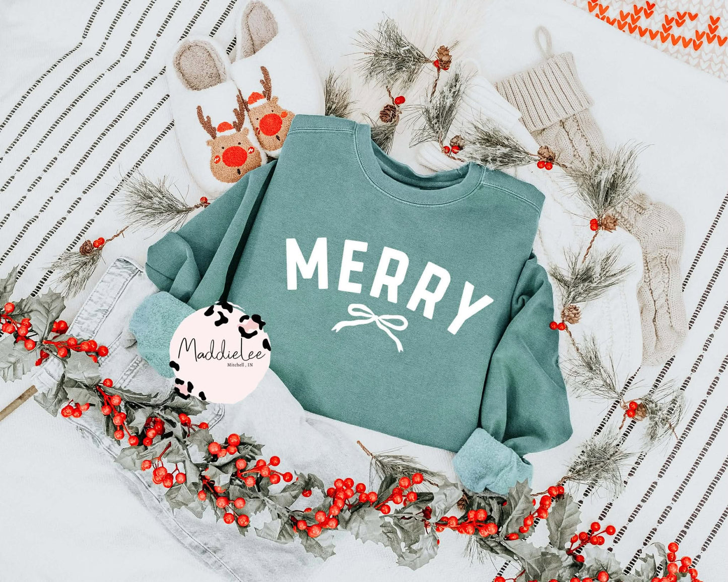 Simple Merry Comfort Color Tee - Crew